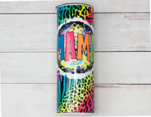 Load image into Gallery viewer, Neon Leopard Print Mama Tumbler
