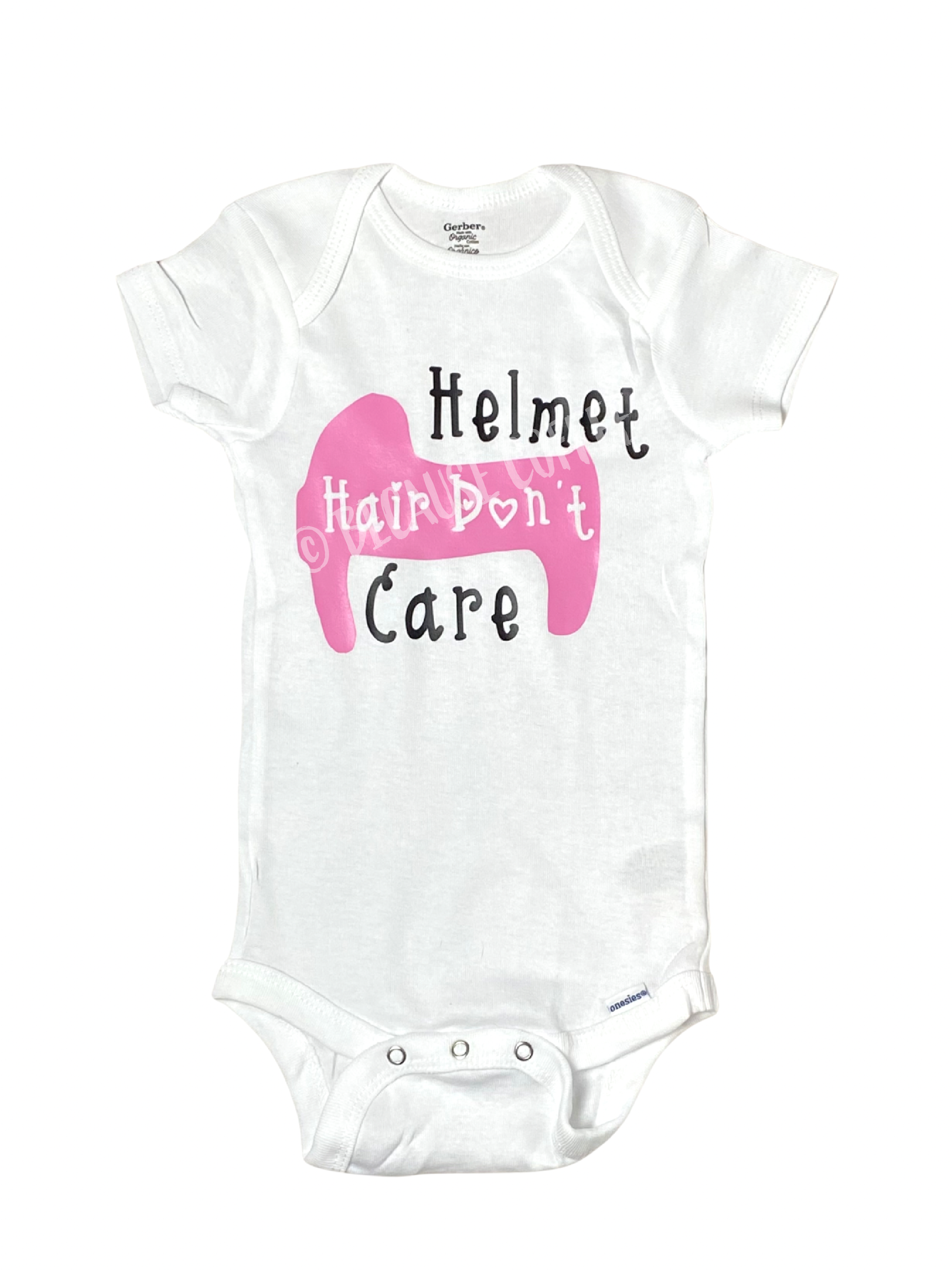 Helmet Hair Don't Care | Pink