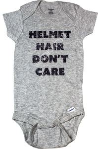 Distressed Helmet Hair Don't Care
