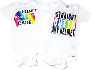 Rainbow Helmet Onesies